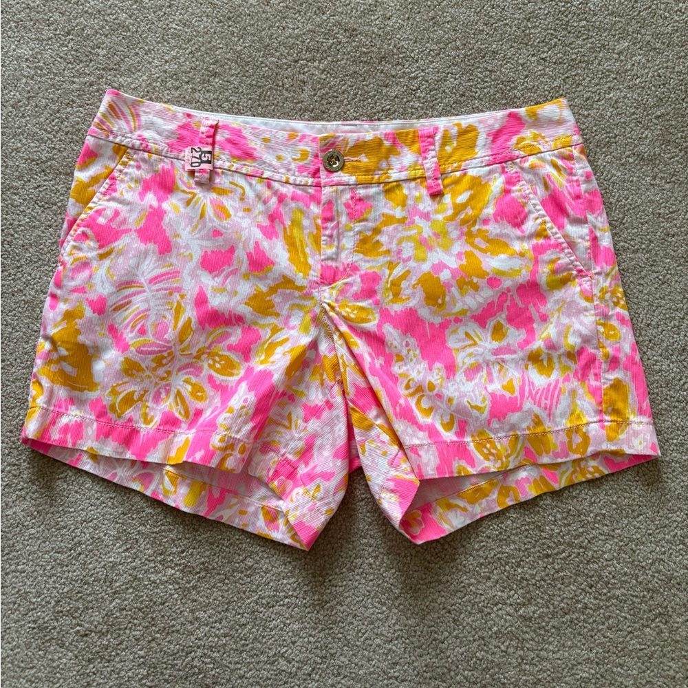Lilly Pulitzer Callahan Short Kir‎ Royal Pink Ooh La La Size 8*